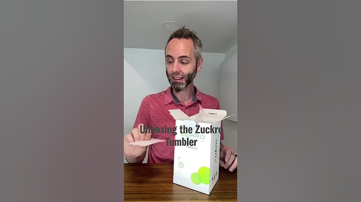 Unboxing the Zuckro Tumbler