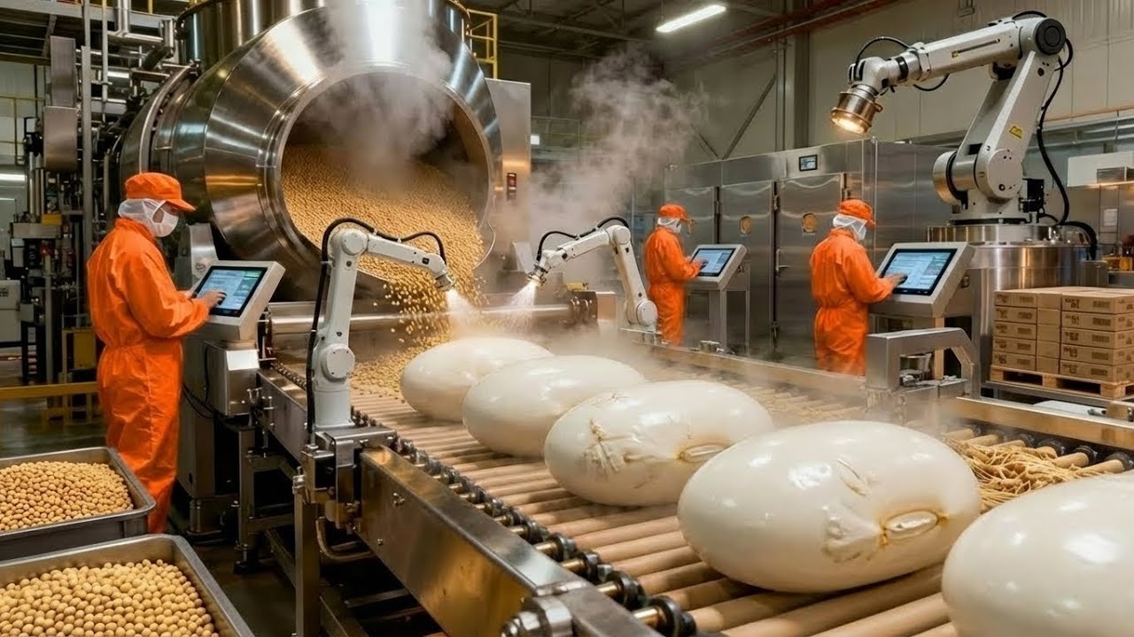 Inside a modern natto factory, from soybeans and Bacillus subtilis to packaged fermented product