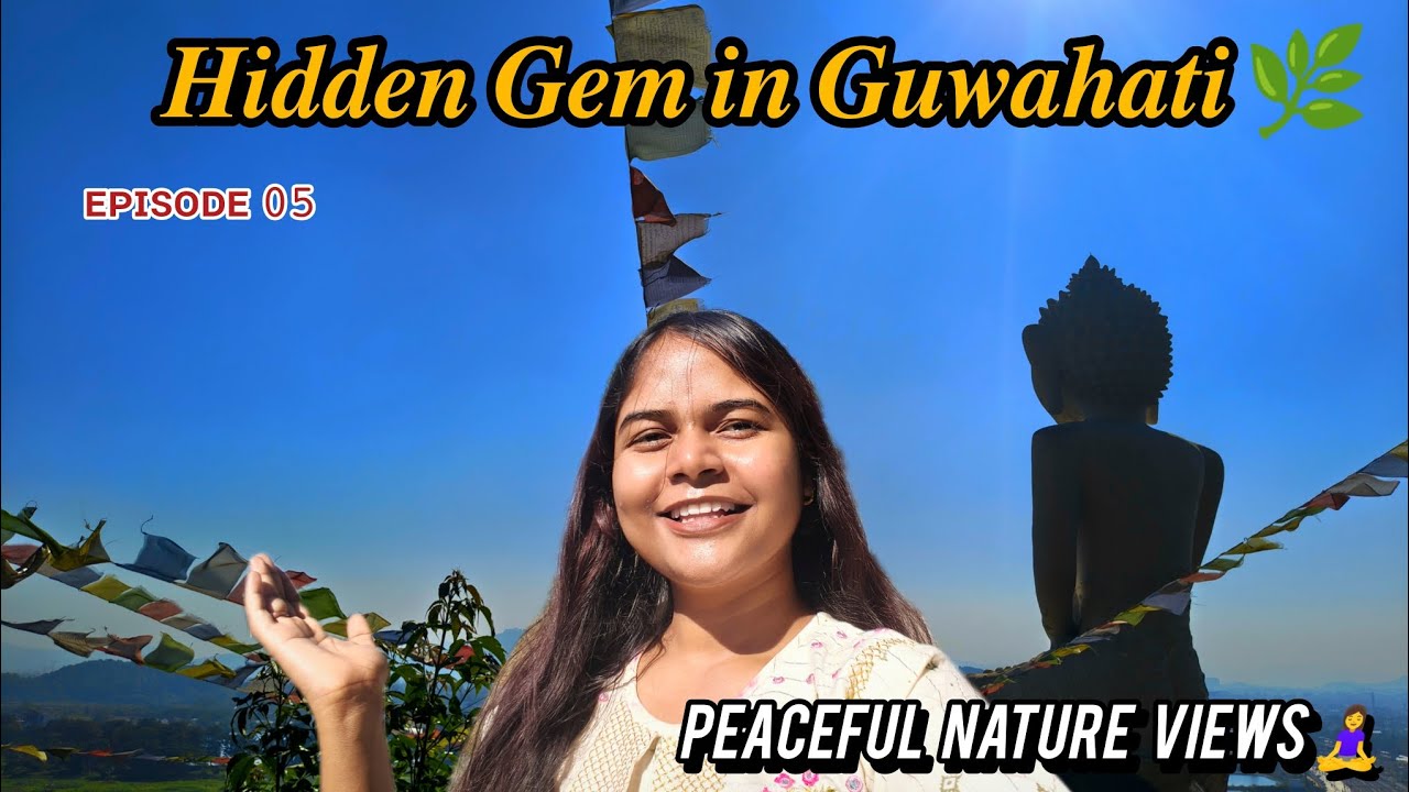 Peaceful Buddhist Monastery & Sunset Viewpoint in North Guwahati | Vlog | Episode 5