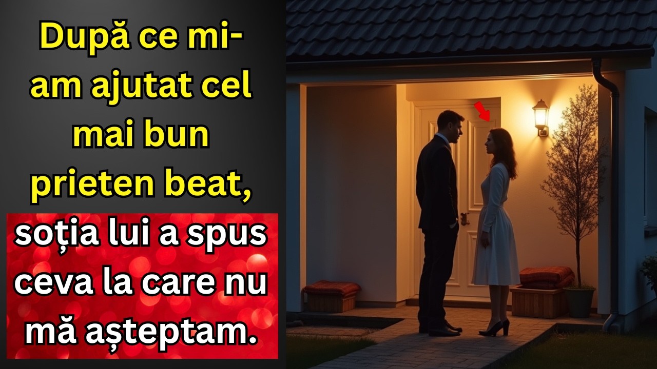 După ce mi-am ajutat cel mai bun prieten beat, soția lui a spus ceva la care nu mă așteptam.
