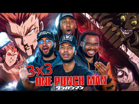 GAROU VS 2 MONSTERS WAS CRAZY! One Punch Man Season 3 Episode 3 Reaction