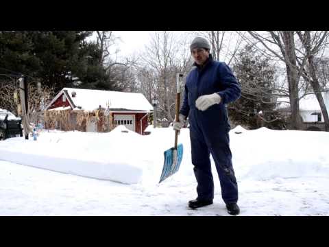 How to shovel snow the easiest & safest way! Aching back NO MORE
