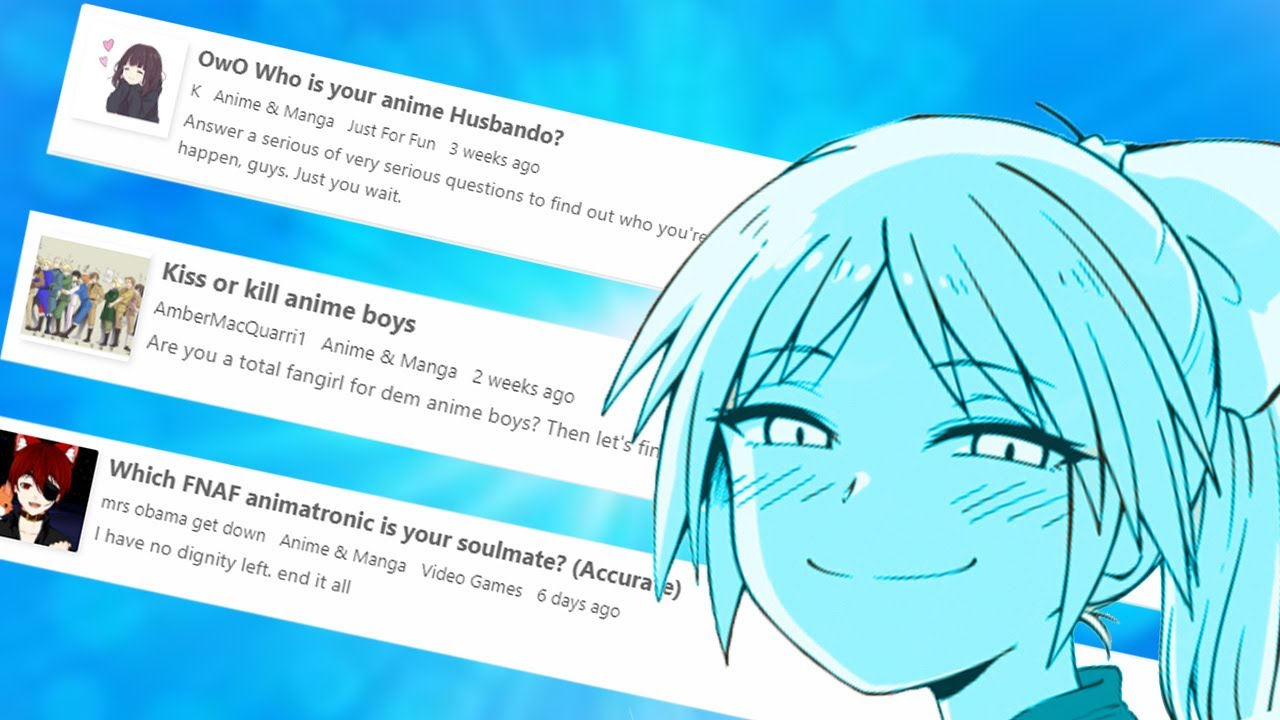 Anime Quizzes For Guys