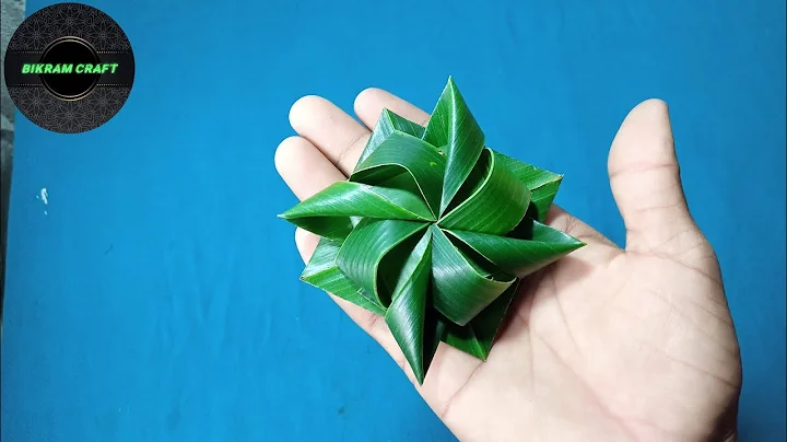 How To Make Beautiful Palm Flower || How To Make Coconut Leaf Rose (Coconut Leaf craft)