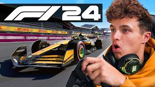 Lando Norris Plays F1 24 For The First Time! screenshot 5