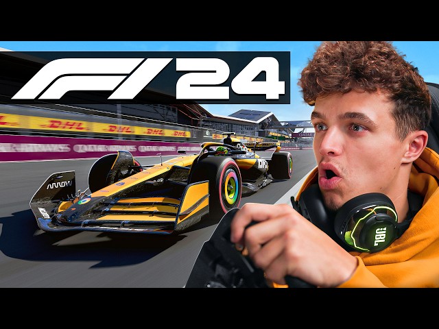 Lando Norris Plays F1 24 For The First Time! class=