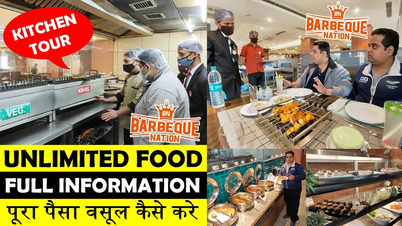 Barbeque Nation Unlimited Buffet Lunch Dinner ! Unlimited Food in Delhi