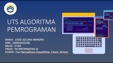 UTS Algoritma Pemrograman IT103 JodieSolunaManopo(230401010196)
