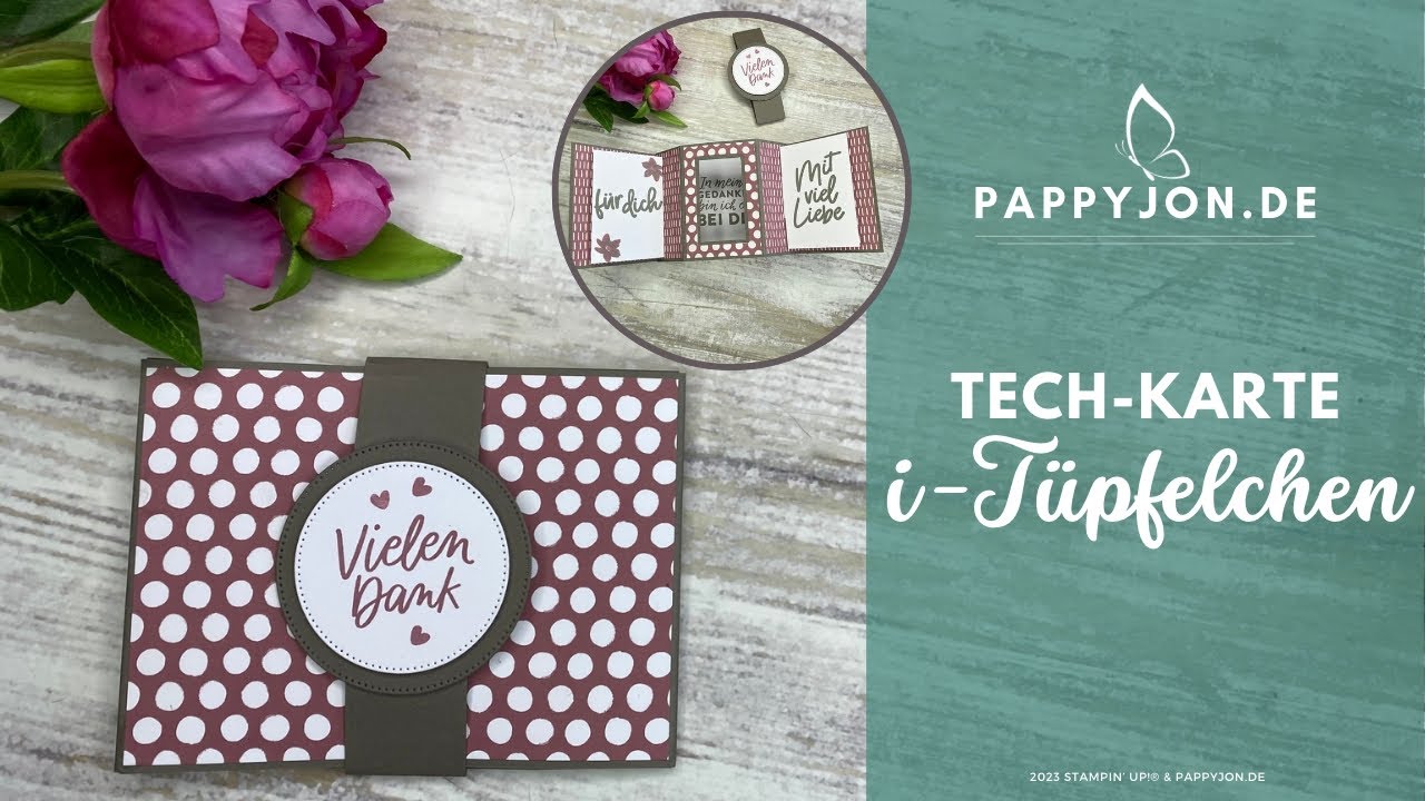 Tech-Karte i-Tüpfelchen 🩷 | Pop Up | WOW | Stampin' Up! | Pappyjon