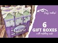 2 Projects in 1| Milk Carton Gift Boxes with Matching Crate! EASY MAKES