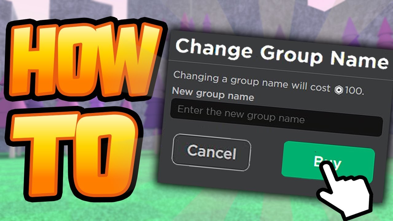 Can you change the name of a Roblox group? Steps and requirements