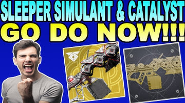 HOW TO GET SLEEPER SIMULANT & HOW TO GET SLEEPER SIMULANT CATALYST(Easy 1min Guide) Destiny 2