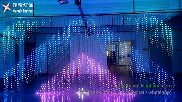 LED Christmas curtain light DMX WS2811 RGB with controller