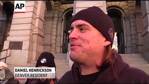 Raw: Smoking Marijuana on Colo. Capitol Steps