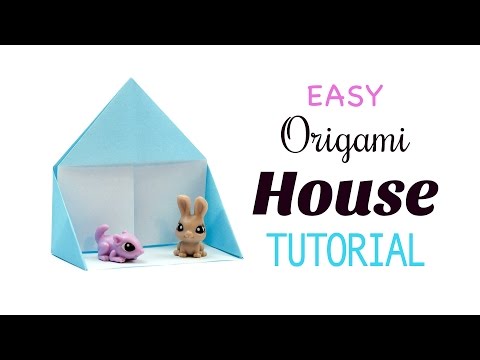 Easy Origami House Tutorial - DIY - Paper Kawaii