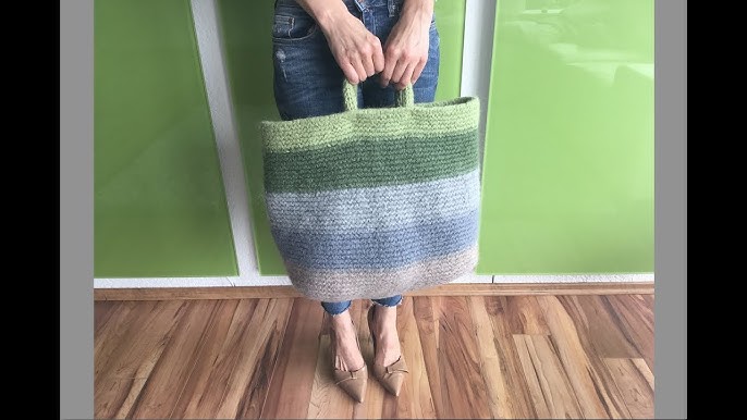 DIY Knitting Pattern Tote Bag Málaga