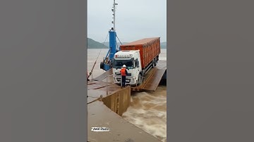 “Shocking Bridge Collapse Moment! 🚛 Truck Falls Into River #disastervideo #viralshorts”