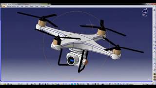 3d Modelling of Drone in CATIA V5 R19 | FULL TUTORIAL | PART DESIGN |