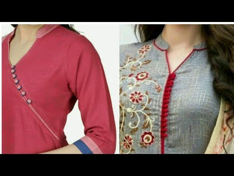 Simple Ban Collar Neck Design for kurti & frock 2021 | Latest Ban Neckline  Design Ideas - YouTube