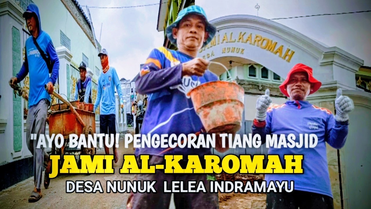 Ayo Bantu! Pengecoran Tiang Teras Masjid Jami Al-Karomah