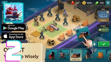 Pirate Ships・Build and Fight Gameplay Walkthrough - Part 2 (iOS, Android)