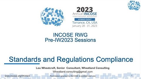 Standards and Regulations Compliance