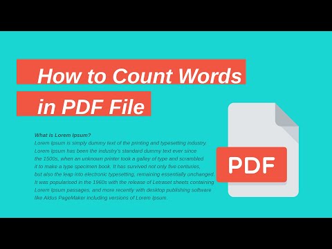 How to Count Words in PDF File