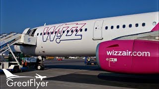 Wizzair Airbus A321 Trip Report | Luton to Larnaca (Economy) | Wing View Takeoff to Landing