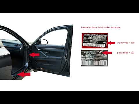 How To Find Paint Code On Car Mercedes