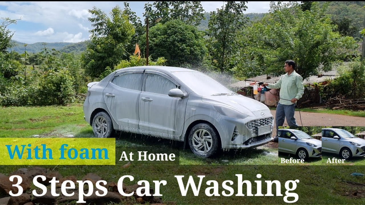 Foam Wash At Home My Car Car Wash Karna Bada Kathin Kam Hai 2160p YouTube