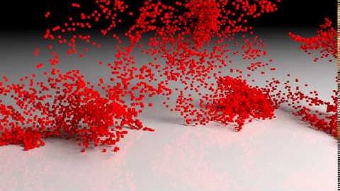 Text particles animation in Blender