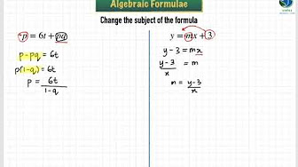 Form 2 | Chapter 3 Algebraic Formulae - YouTube