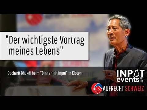 Sucharit Bhakdi beim Dinner mit Input "Mein wichtigster Vortrag"