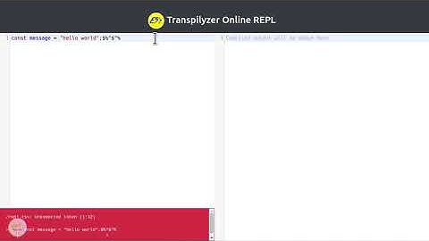 Babel REPL Clone - Transpilyzer Demo
