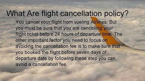How To Cancel My Vueling booking?
