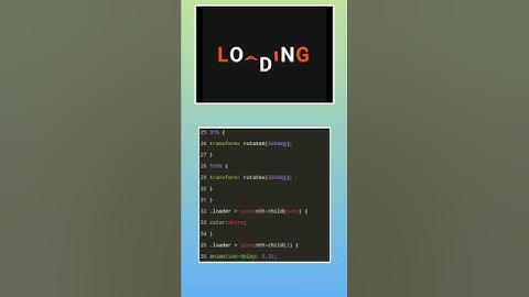 Loading Animation Using Html and Css #coding #shorts #shortsfeed #html #css