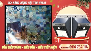 Đèn cảm biến năng lượng mặt trời HVS23