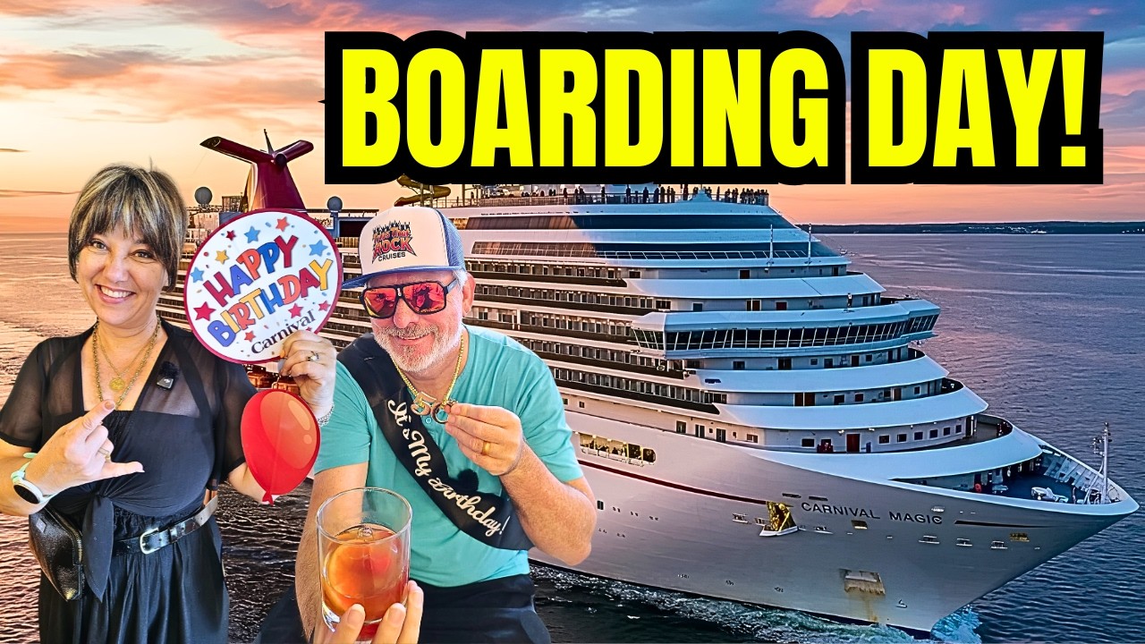 My 50th Birthday on Carnival Magic: Embarkation Day, Cabin Tour & Steakhouse Surprise