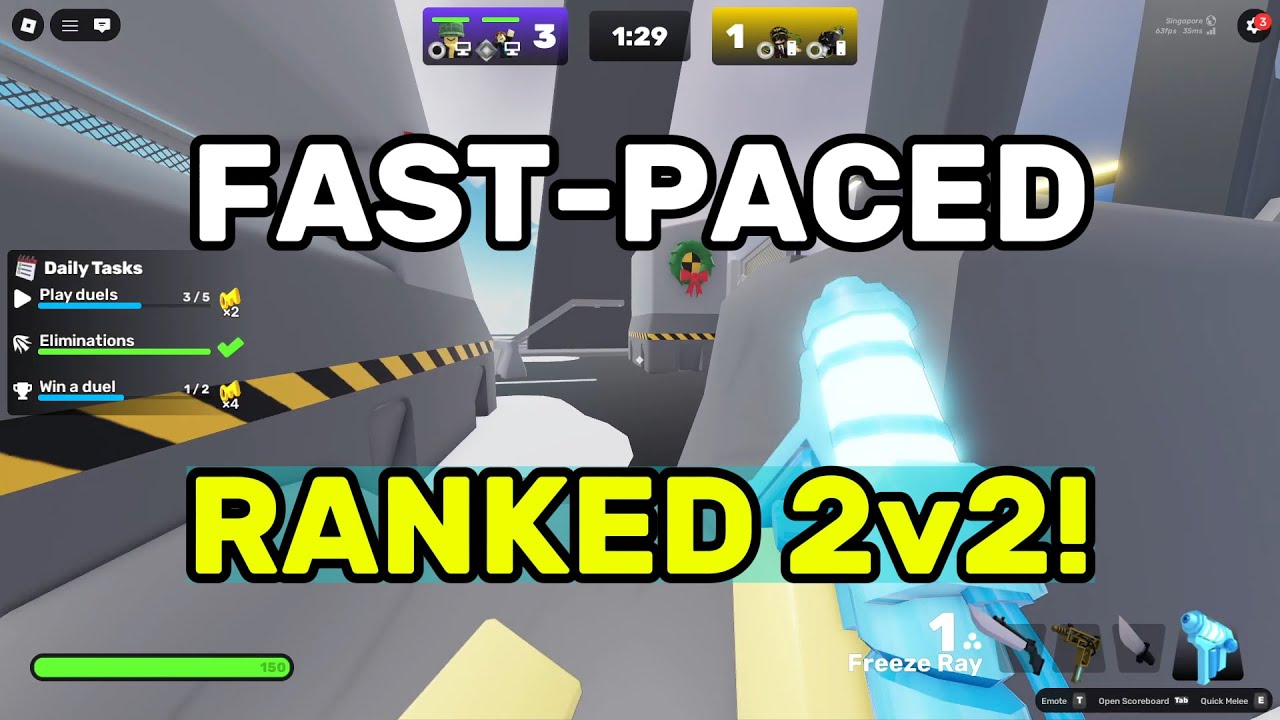 INSANE 2v2 Ranked WIN on Bridge 🔥 | Gunblade & Freeze Ray Gameplay ...