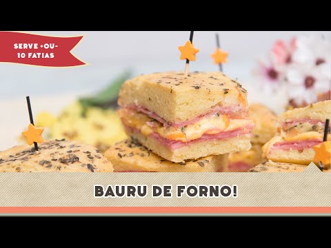 COMO FAZER BAURU DE FORNO (Massa rápida mais gostosa que pão de forma) - Receitas de Minuto #170