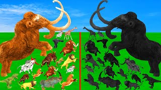 Prehistoric Mammals vs Shadow Itself Mammals Size Comparison Mammoth Vs Mammoth Animal Epic Battle