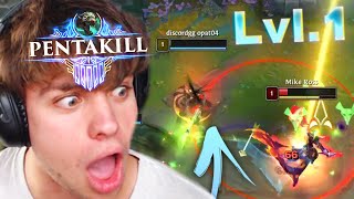 DAL JSEM LVL1 PENTAKILL!🤯TWITCH ARURF🐀