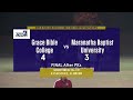 Grace Bible College vs Maranatha Baptist University Highlights