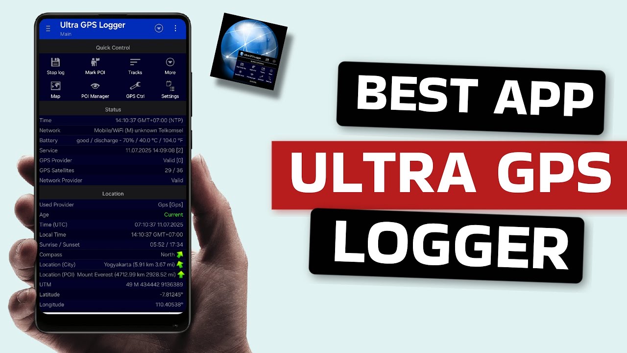 Best Ultra GPS Logger app for Android - YouTube