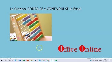 Le funzioni CONTA SE e CONTA PIU SE in Excel