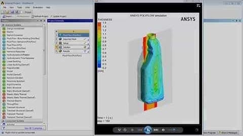 ANSYS Polyflow: Blow Molding Simulation with a Shell Mesh - Part 2