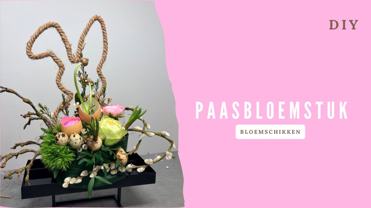 Voorjaarsbloemstuk 🌼 Paasbloemstuk 🐰| Bloemstuk | DIY | Cursus Bloemschikken #430 | Carlein Tukkers