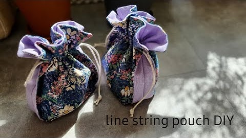 파우치만들기 DIY | 옆라인이 포인트 | 스트링파우치 | 복조리 만들기 | how to make string pouch