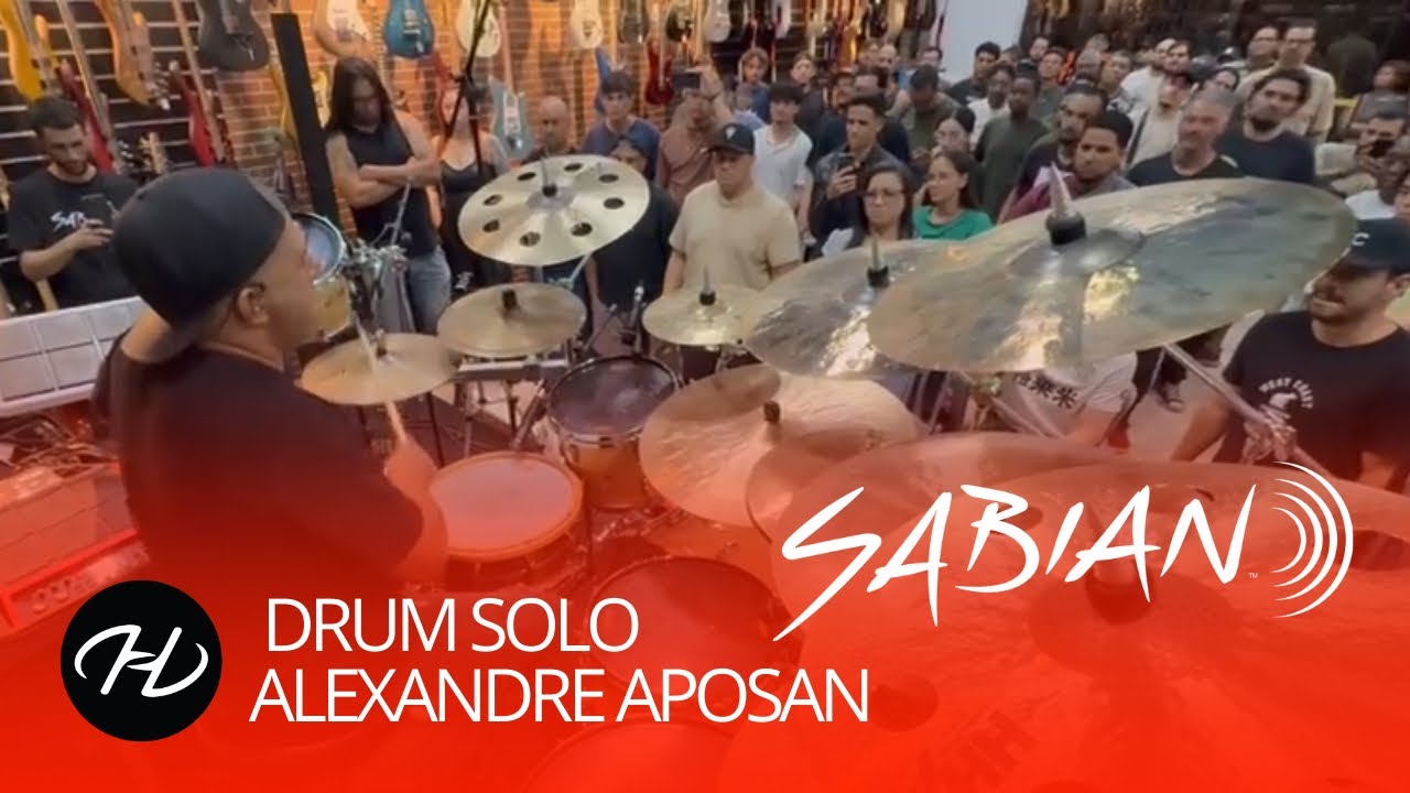 Drum Solo - Alexandre Aposan no workshop Sabian em São José do Rio Preto 
