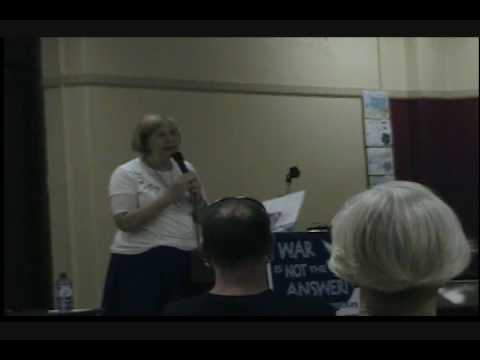 Cindy Sheehan Speaks at St Colman Catholic Church ...